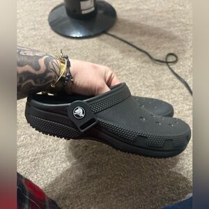 Crocs  ••Never Worn••Black Slip-On Clogs